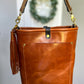 Bennett Bucket in Full Grain Toffee Vegetable Tanned Leather