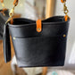 Bennett “shorty” Bucket in Horween Black Pebbled Leather