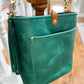 Bennett Bucket in Teal Full Grain Leather