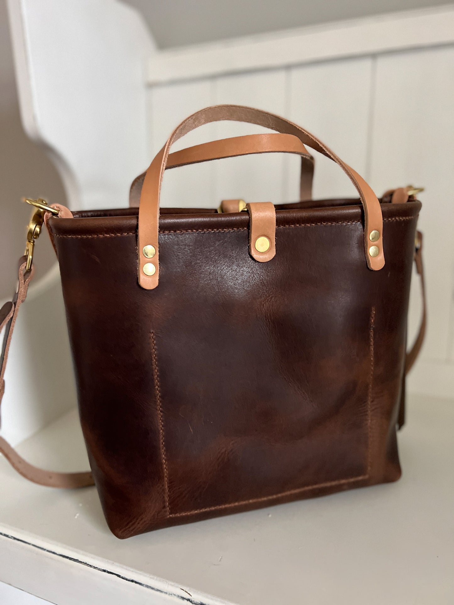 Brookie Medium Crossbody in Horween Nut Brown