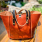 Large Shopper Tote in Horween English Tan Derby Leather