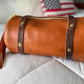 Bren Barrel in Toffee Vegetable Tanned Leather