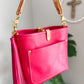 Bennett “shorty” Bucket in Fuscia Vachetta (non-milled)