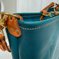 Bennett “shorty” Bucket in Turquoise Vachetta