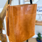Bennett Bucket in Italian Honey Saffron Vegetable Tanned Leather