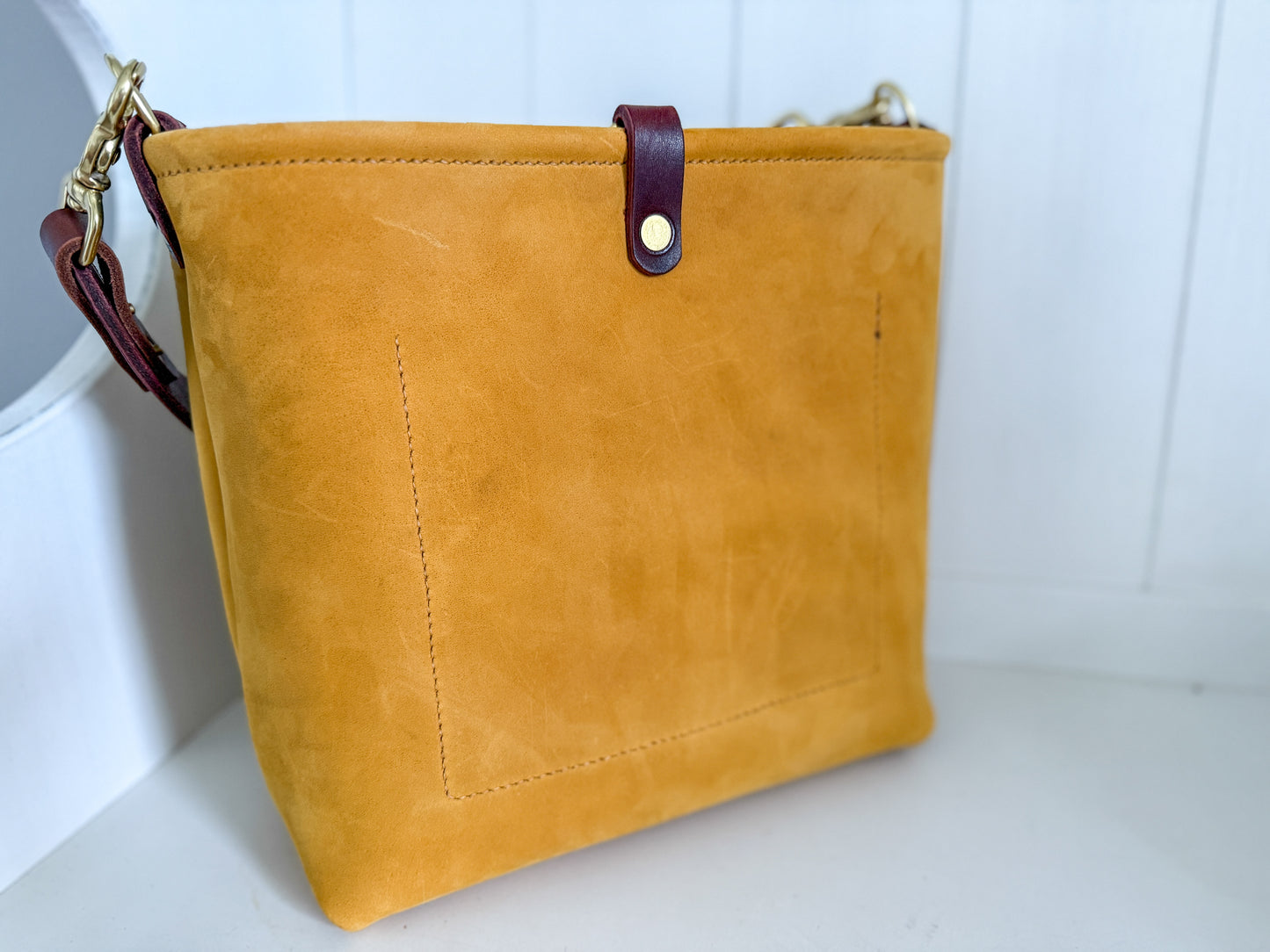 Hobo Bucket in Wheat Modesto Horween Leather