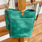 Bennett Bucket in Teal Full Grain Leather