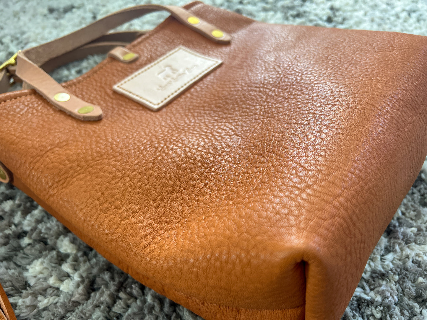 Bennett Petite Bucket in Hermann Oak Heritage 1881 Veg Tan Leather