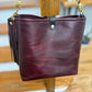Hobo Bucket in Plum Noir Horween Horse Leather