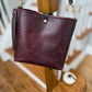 Hobo Bucket in Plum Noir Horween Horse Leather
