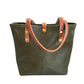 Classic Tote in Olive Italian Vachetta