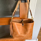 Hobo Bucket in Light Natural Horween Derby