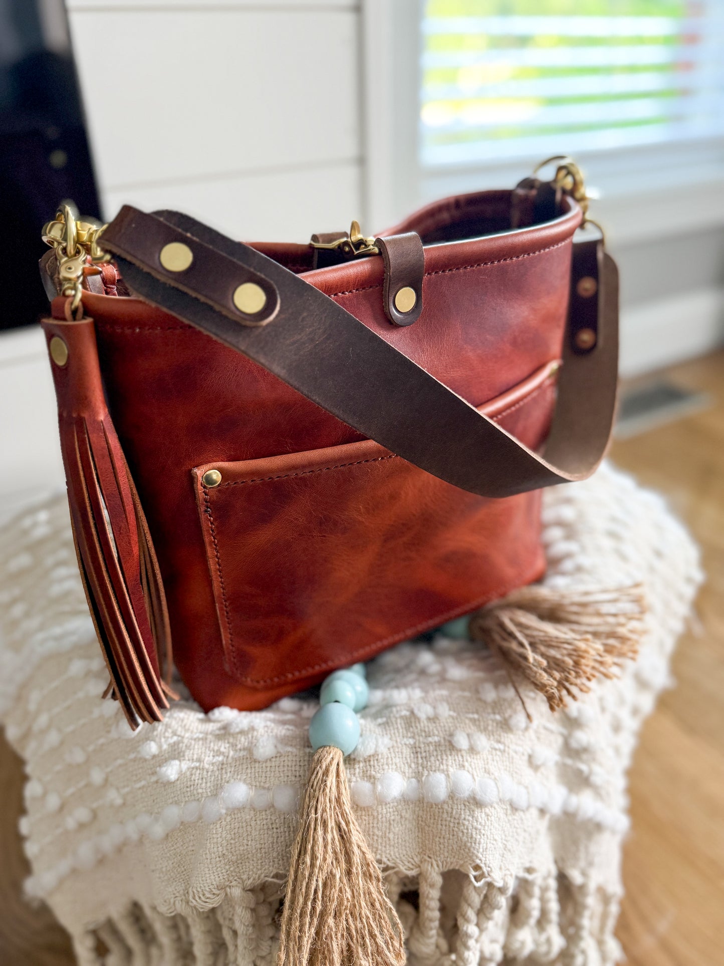 Bennett “shorty” Bucket in Horween English Tan