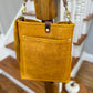 Bennett Bucket in Goldenrod Full Grain Bison