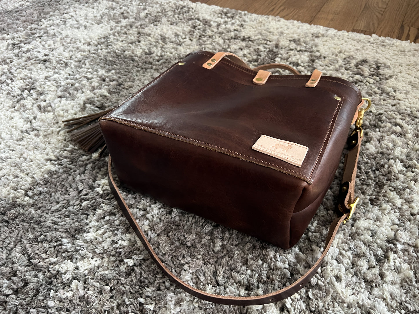 Brookie Medium Crossbody in Horween Nut Brown