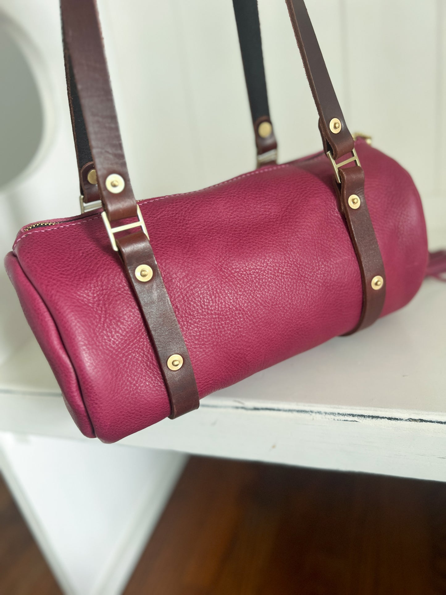 Bren Barrel in Vachetta Lilac