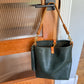 Hobo Bucket in Evergreen Vachetta