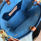 Bennett Bucket in Horween Cobalt Full Grain Leather