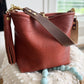 Hobo Bucket in Chestnut Full Grain Bison Leather