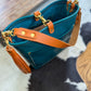 Bennett “shorty” Bucket in Turquoise Vachetta