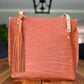 East West Tote in Tawny Full Grain Leather with foot/base