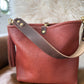 Hobo Bucket in Chestnut Full Grain Bison Leather