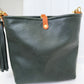 Hobo Bucket in Evergreen Vachetta
