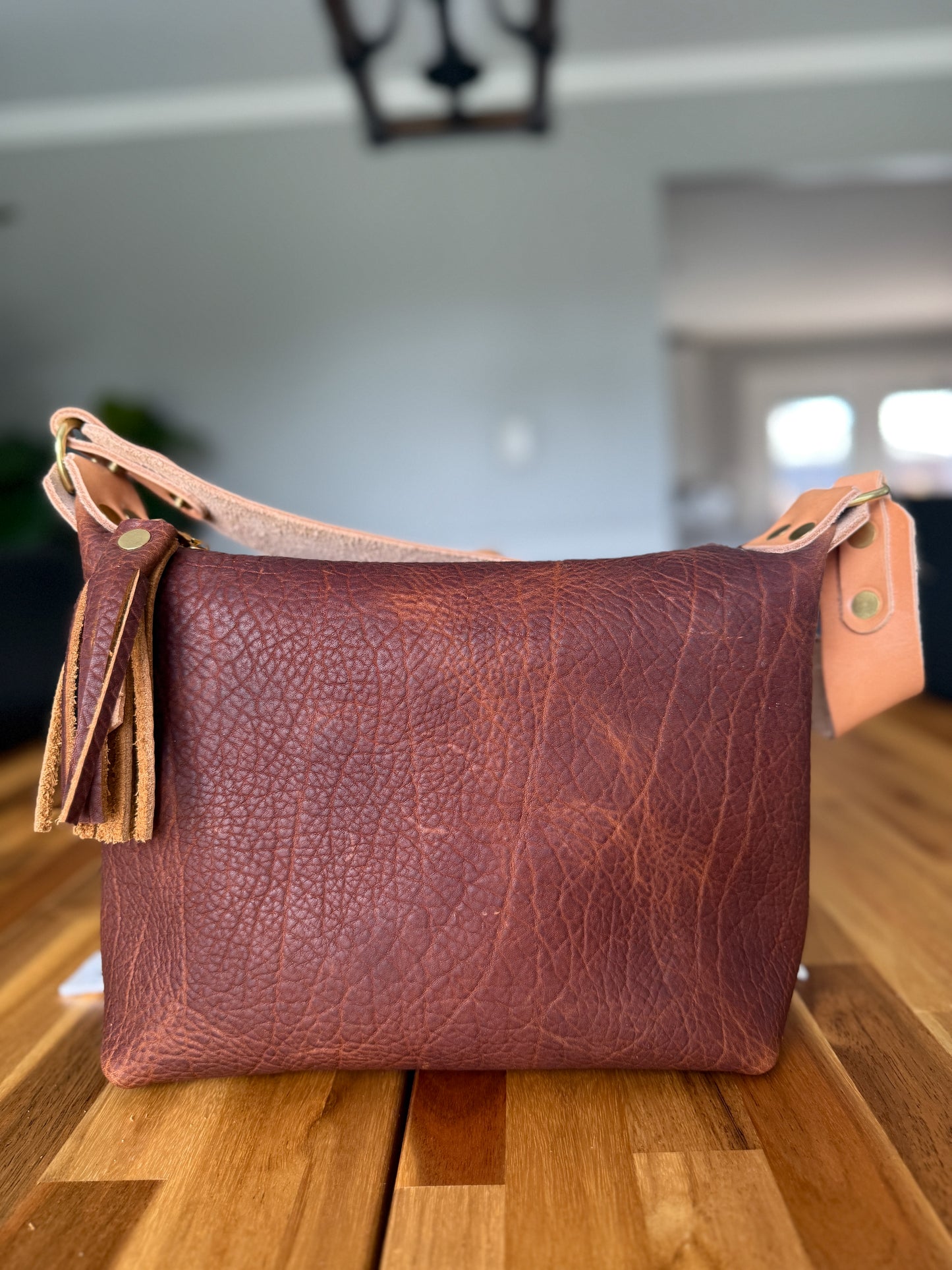 NEW Heidi Hobo Sling in Maple Cherry Shrunken Bison