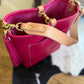 Bennett Bucket in Fuscia Vachetta (non-milled)