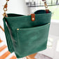 Bennett Bucket in Teal Full Grain Leather