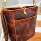 Bennett Bucket in Coffee Full Grain Bison Leather w/Dyed Strap