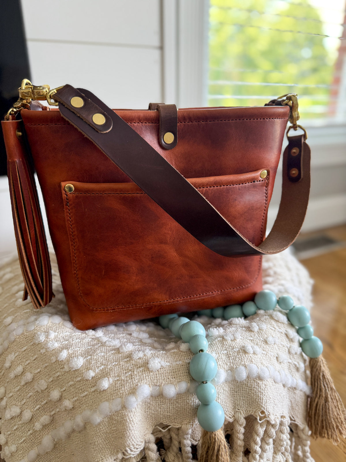 Bennett “shorty” Bucket in Horween English Tan