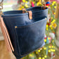 Bennett Bucket in Horween Cobalt Derby Veg Tan Leather