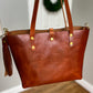 Medium Tote in Cherry Veg Tan