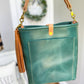 Bennett Bucket in Aqua Pearl Horween