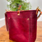 Bennett Bucket in Mulberry Veg Tan Italian Leather