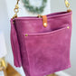 Bennett Bucket in Electric Pink Full Grain Leather