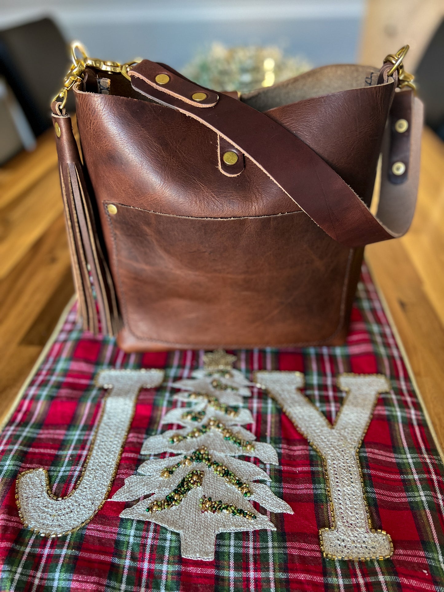 Bennett “shorty” Bucket in Brown Nut Derby Horween