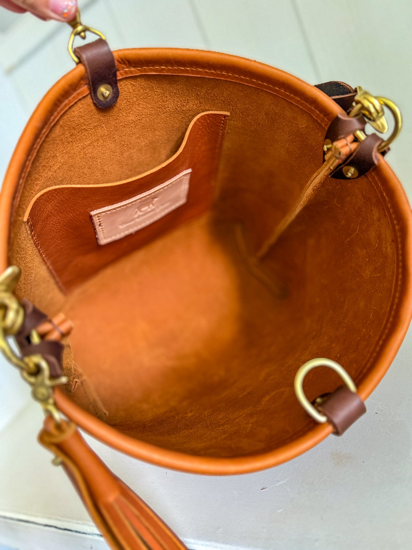 Bennett Bucket in Tawny Full Grain Leather