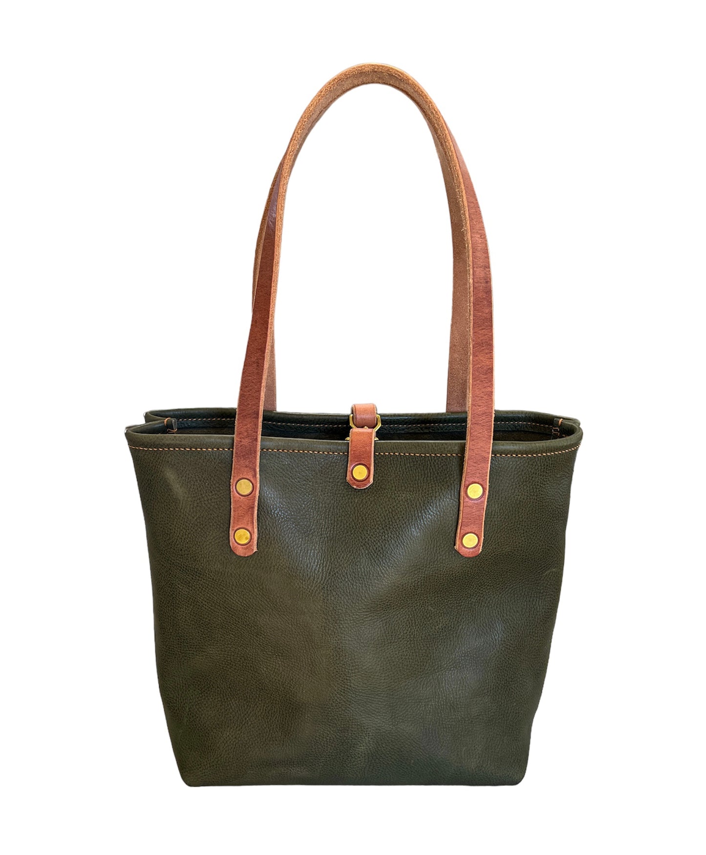 Classic Tote in Olive Italian Vachetta