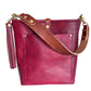 Bennett Bucket in Mulberry Veg Tan Italian Leather