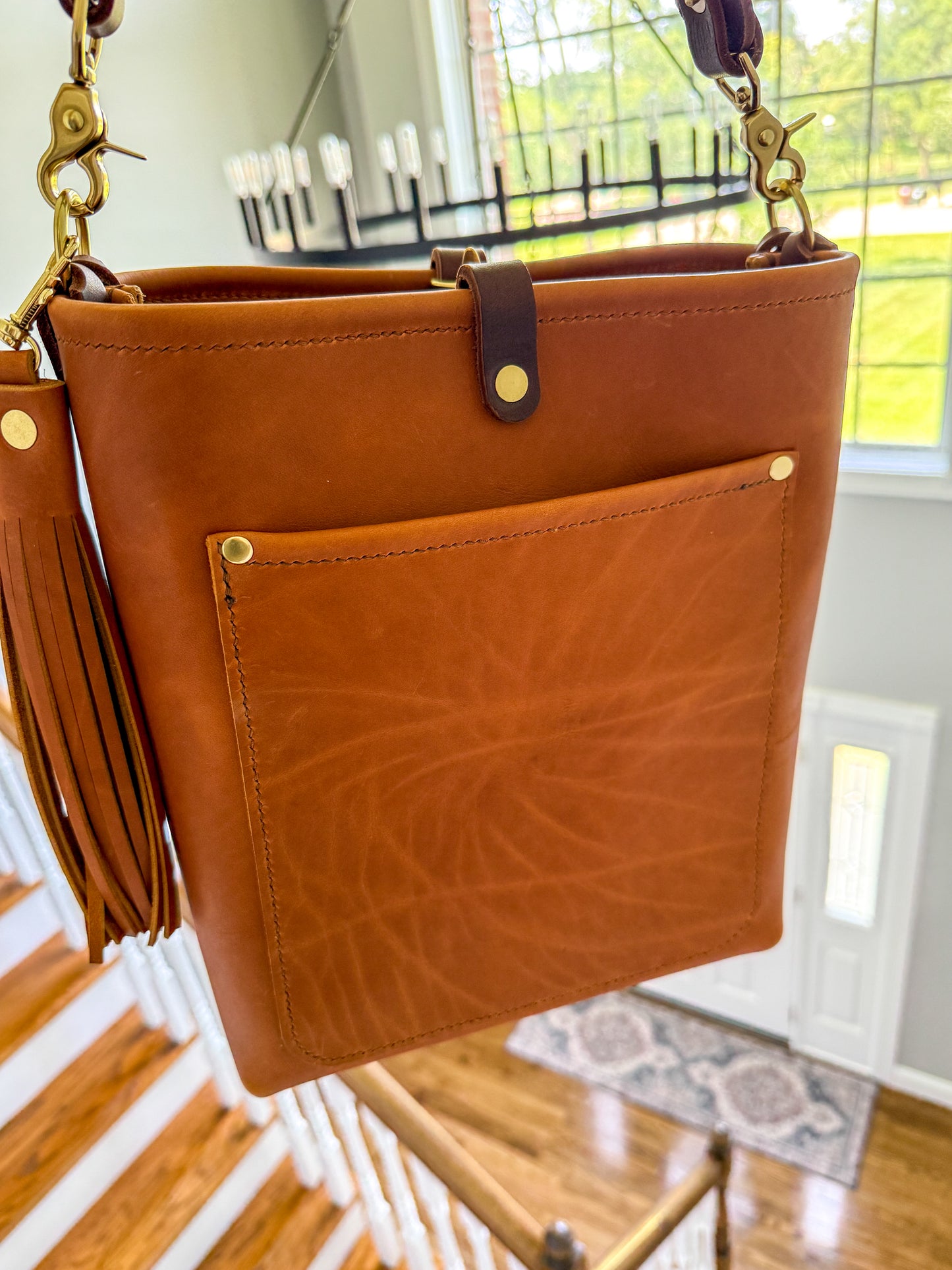 Bennett Bucket in Tawny Full Grain Leather