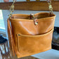 Bennett “shorty” Bucket in Honey Saffron Italian Leather