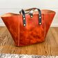 Large Shopper Tote in Horween English Tan Derby Leather