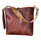 Hobo Bucket in Horween Brown Nut Dublin w/Candy Strap
