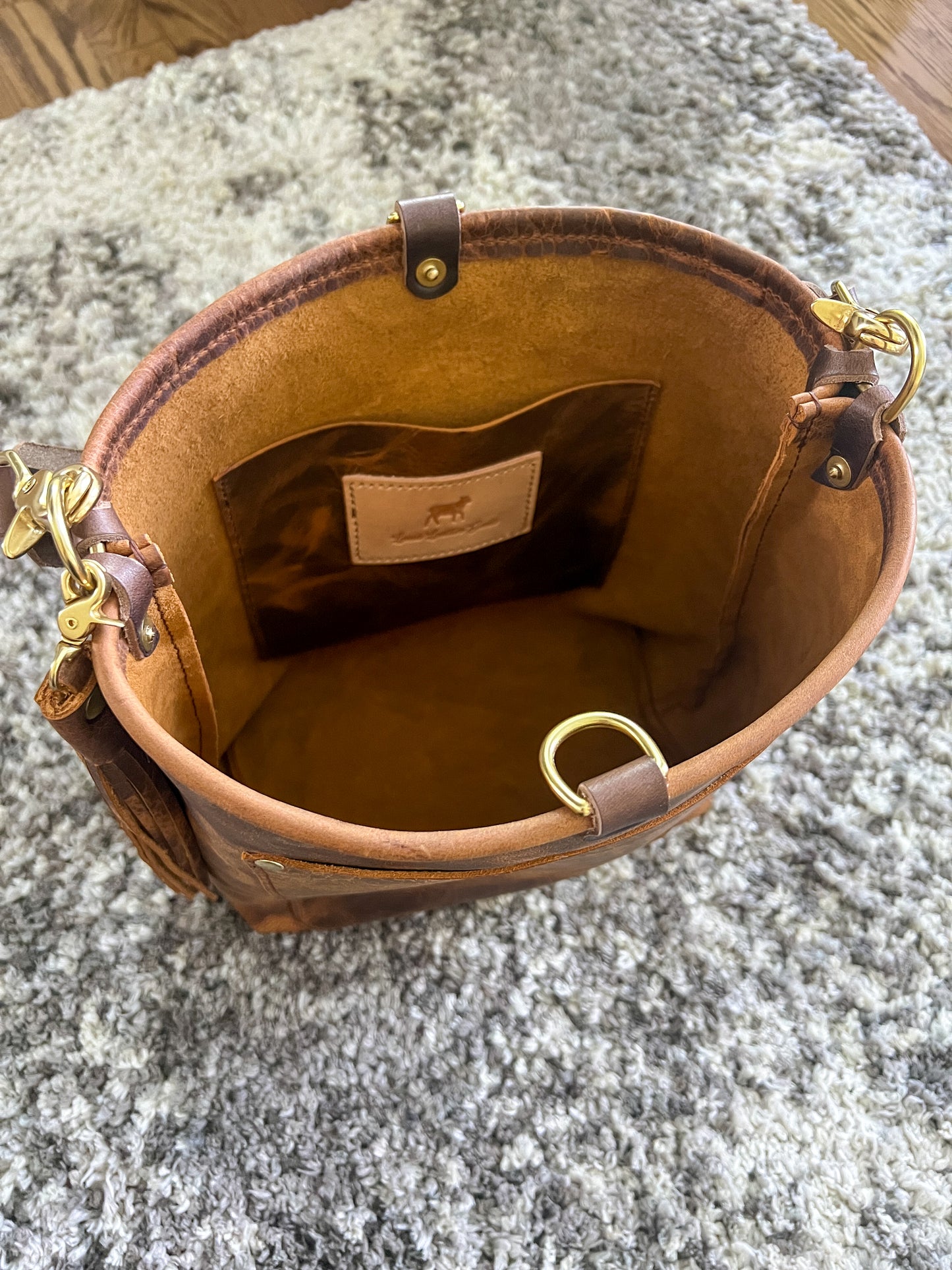 Bennett Bucket Full Grain Old Tobacco