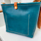 Bennett “shorty” Bucket in Turquoise Vachetta