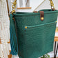 Bennett Bucket in Peacock Full Grain Bison Leather