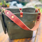 Bennett Bucket in Italian Olive Vachetta Leather