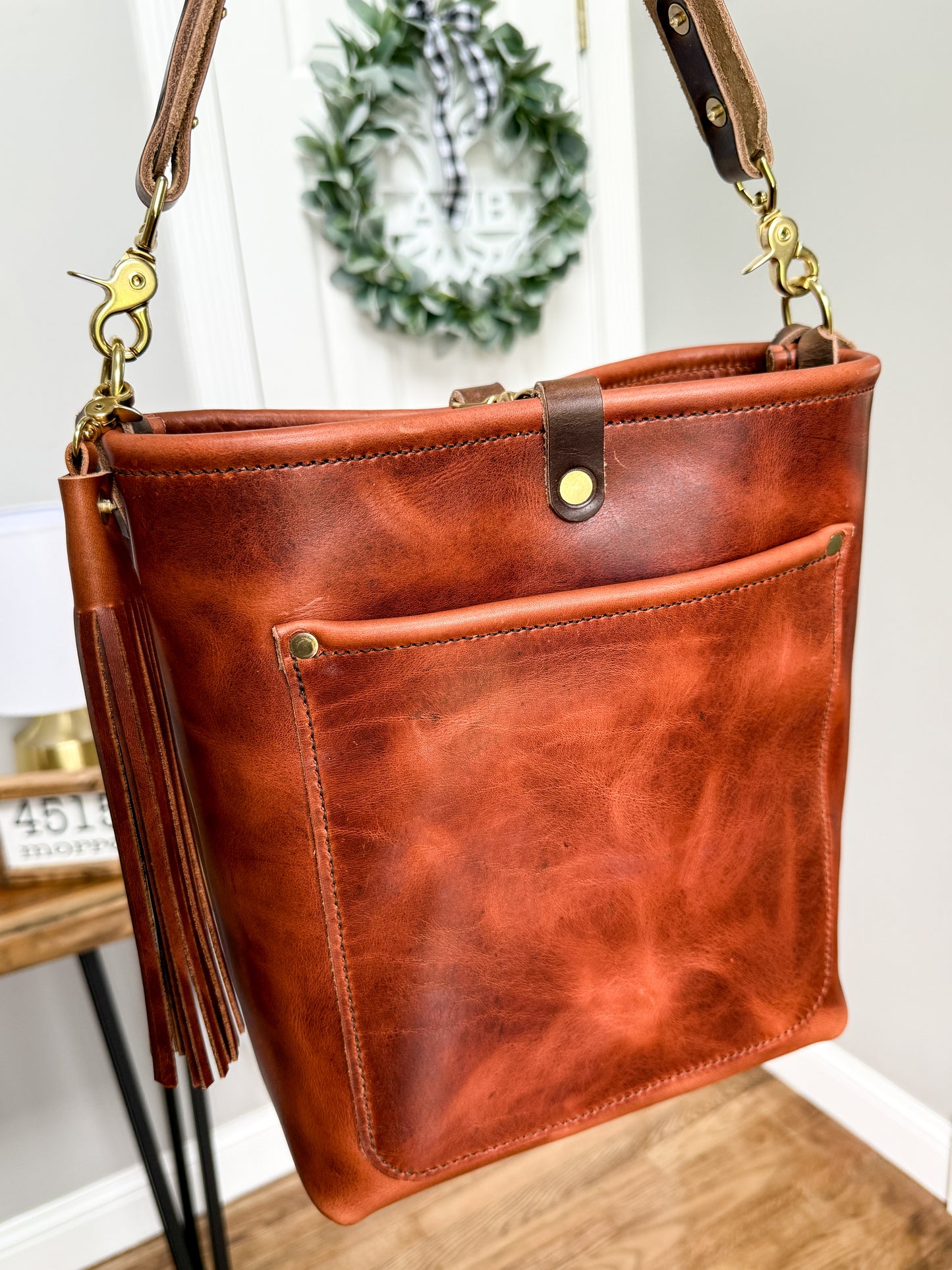 Bennett Bucket in Horween English Tan Derby
